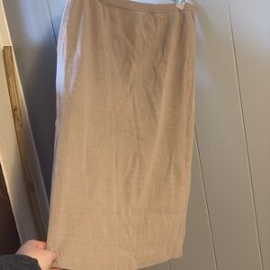 Eileen Fisher Women’s Tan Midi Skirt